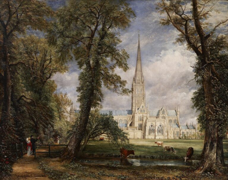 La Cathédrale de Salisbury vues des jardins de l’évêque, 1826 – John Constable John Constable