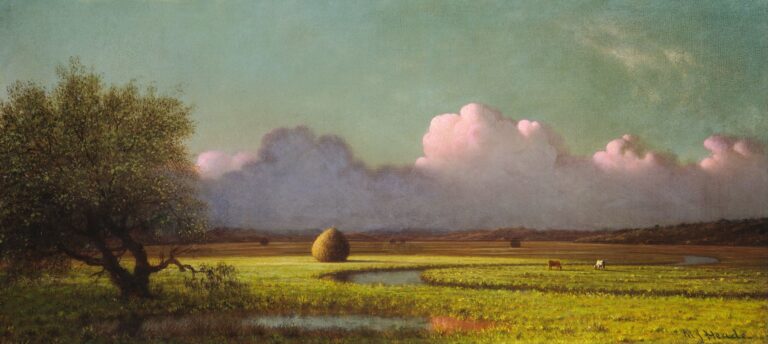 Ombre et lumière : les marais de Newbury – Martin Johnson Heade Martin Johnson Heade