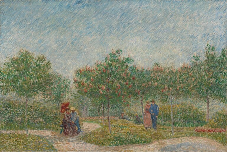 Couples d’amoureux au square saint-Pierre – Van Gogh Vincent Van Gogh