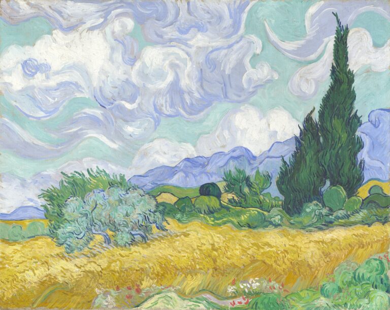 Le Champ de blé avec cyprès – Van Gogh Tableaux Populaires