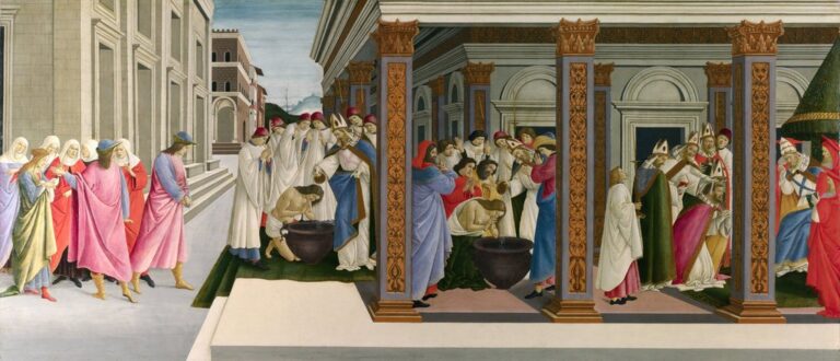 Trois miracles de saint Zénobius – Sandro Botticelli Sandro Botticelli