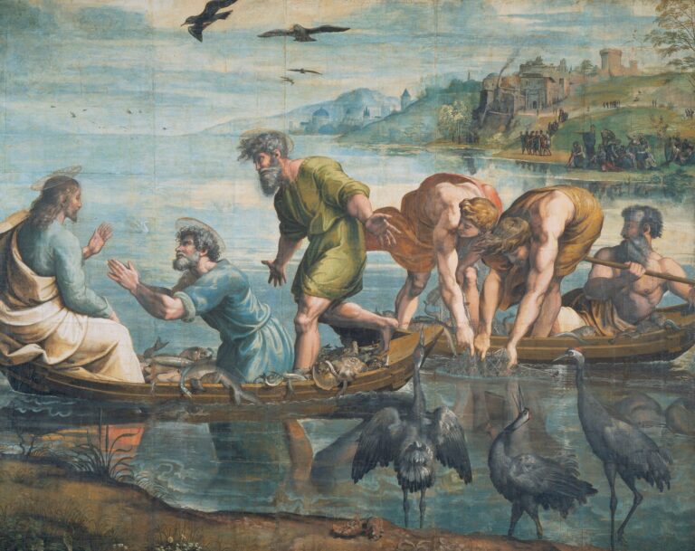 Le tirage miraculeux des poissons – Raphaël (peintre) Raffaello Sanzio