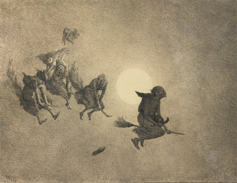 La chevauchée des sorcières, 1870 – William Holbrook Beard William Holbrook Beard