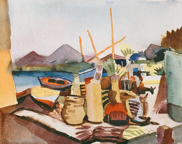 Paysage à Hammamet – August Macke August Macke