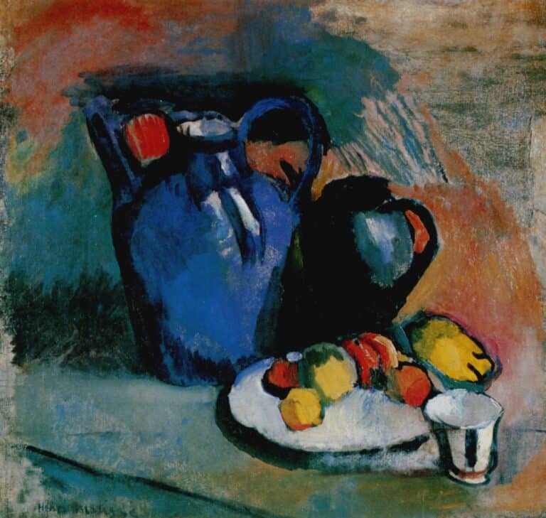 Nature morte avec une cruche bleue – Matisse Henri Matisse