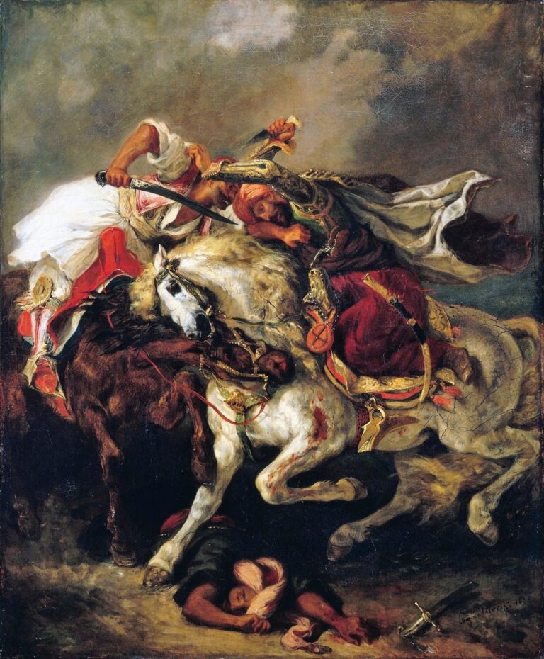 Le combat du Giaour et du Pacha – Eugène Delacroix Eugène Delacroix