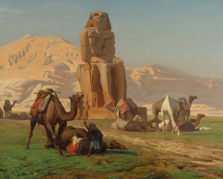 Le Colosse de Memnon – Jean-Léon Gérôme Jean-Léon Gérôme