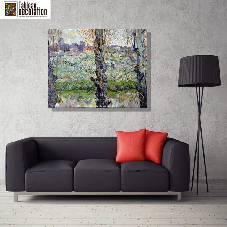 Verger en fleur avec vue d’Arles – Van Gogh Vincent Van Gogh 2
