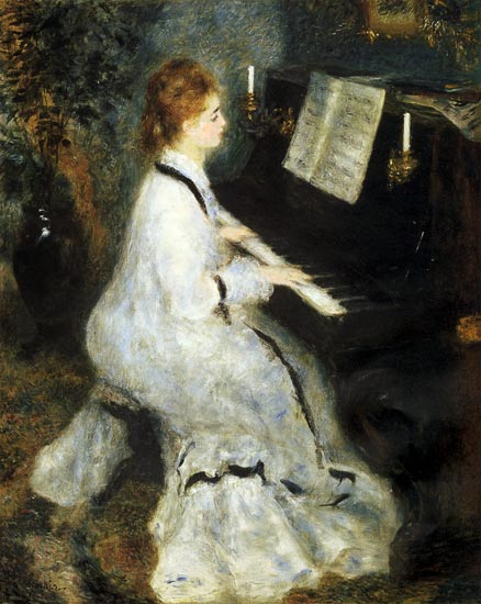 Femme au piano – Pierre-Auguste Renoir Pierre-Auguste Renoir