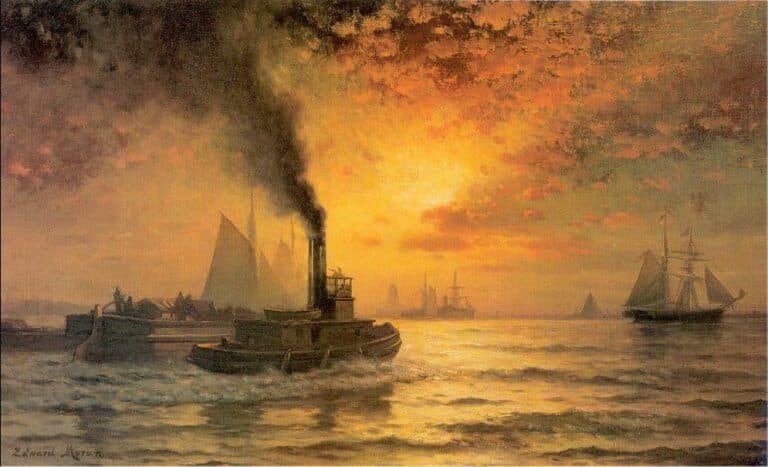 Le port de New York – Edward Moran Edward Moran