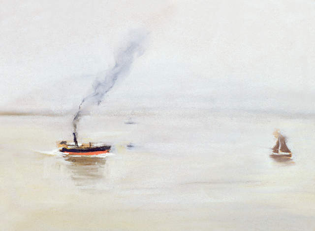 Temps pluvieux sur l’Elbe, 1902 – Max Liebermann Max Liebermann