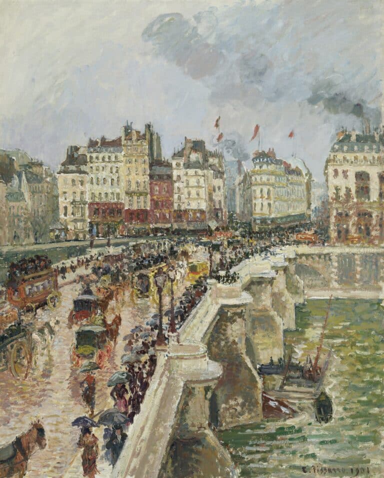 Le pont neuf – Camille Pissarro Camille Pissarro