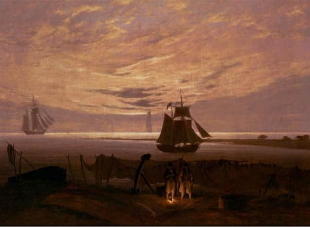 Soir à la Mer Baltique – Caspar David Friedrich Caspar David Friedrich