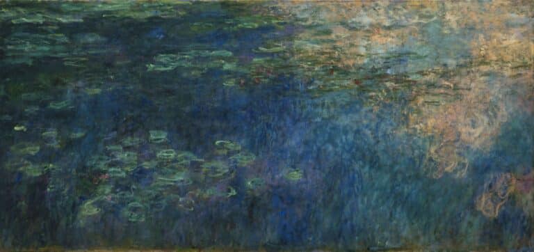 Réflexions de nuages sur l’étang de nénuphars – Claude Monet Claude Monet