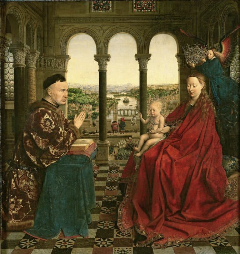 La Vierge avec le Chancelier Rolin – Jan Van Eyck Jan Van Eyck