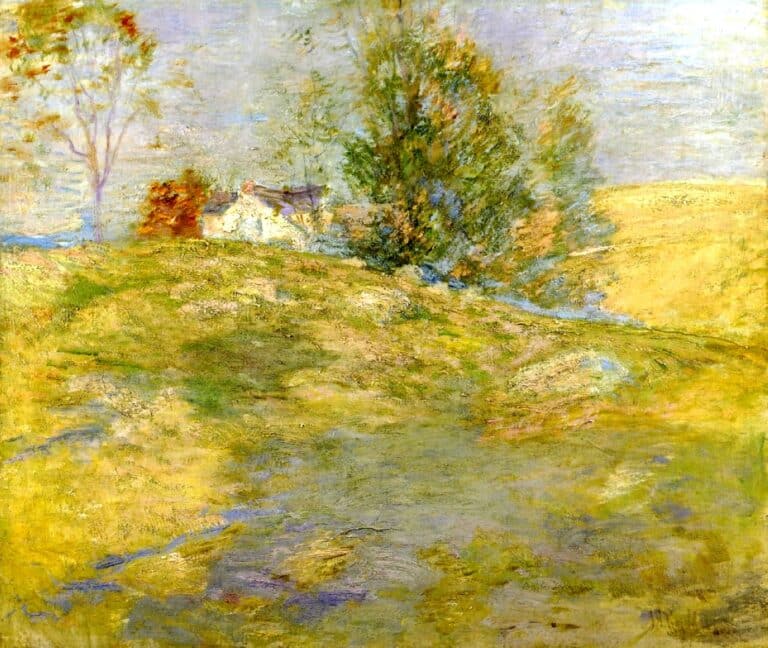 La maison de l’artiste en automne à Greenwich, 1895 – John Henry Twachtman John Henry Twachtman