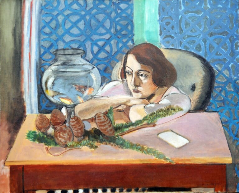 Femme devant un aquarium – Matisse Henri Matisse