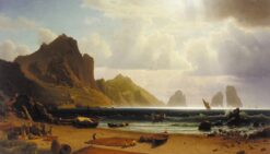 La Marina Piccola, Capri – Albert Bierstadt Albert Bierstadt