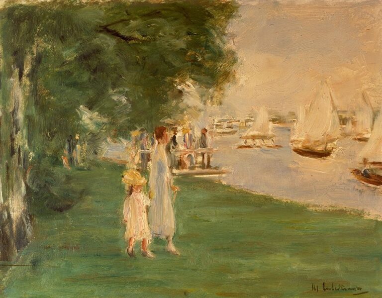 La course de yachts, paysage de Wannsee – Max Liebermann Max Liebermann