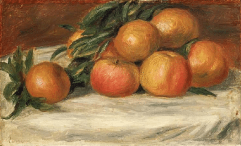 Nature morte avec des pommes et des oranges – Pierre-Auguste Renoir Pierre-Auguste Renoir