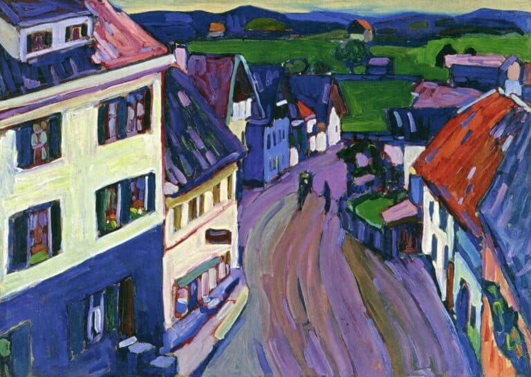 Vue de la fenêtre du Griesbrau – Vassily Kandinsk Vassily Kandinsky