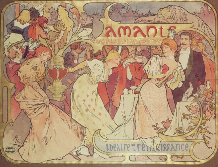 Les Amants – Mucha Alphonse Mucha