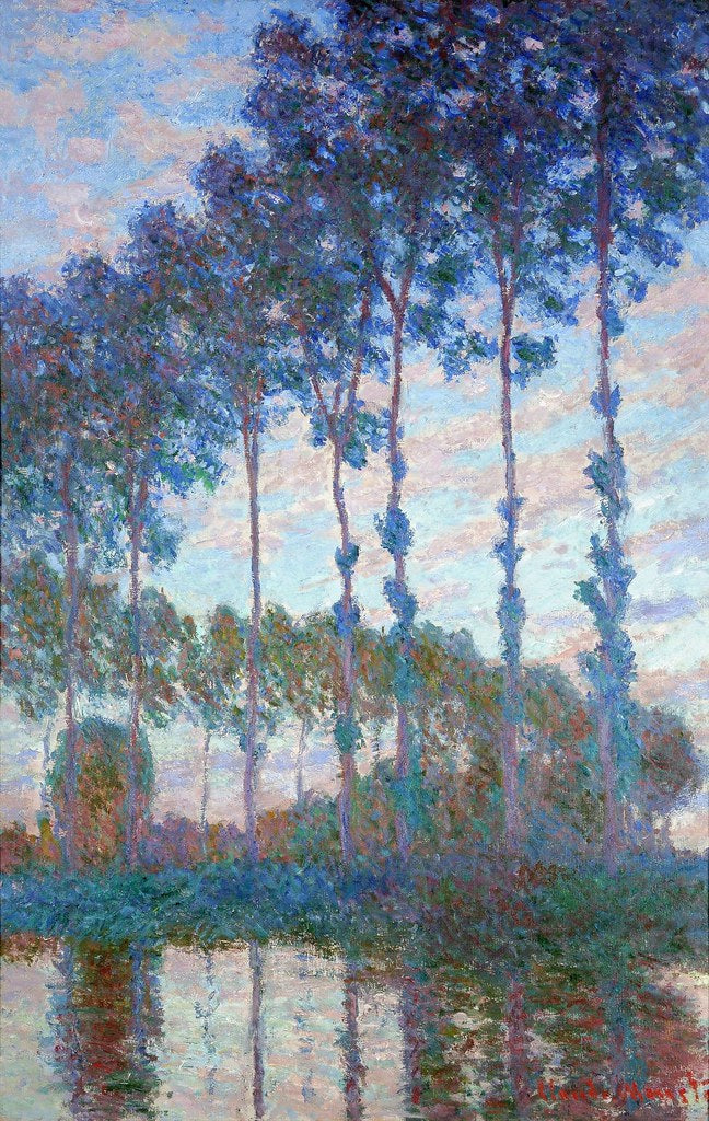 Peupliers au bord de l’Epte, effet du soir – Claude Monet Claude Monet