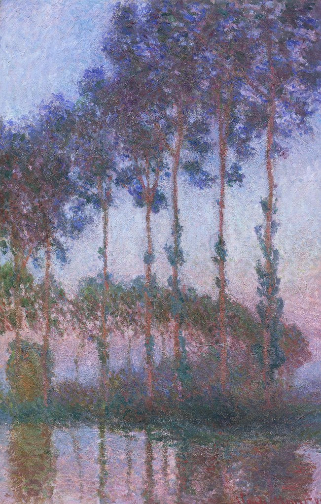 Peupliers au bord de l’Epte, crépuscule – Claude Monet Claude Monet