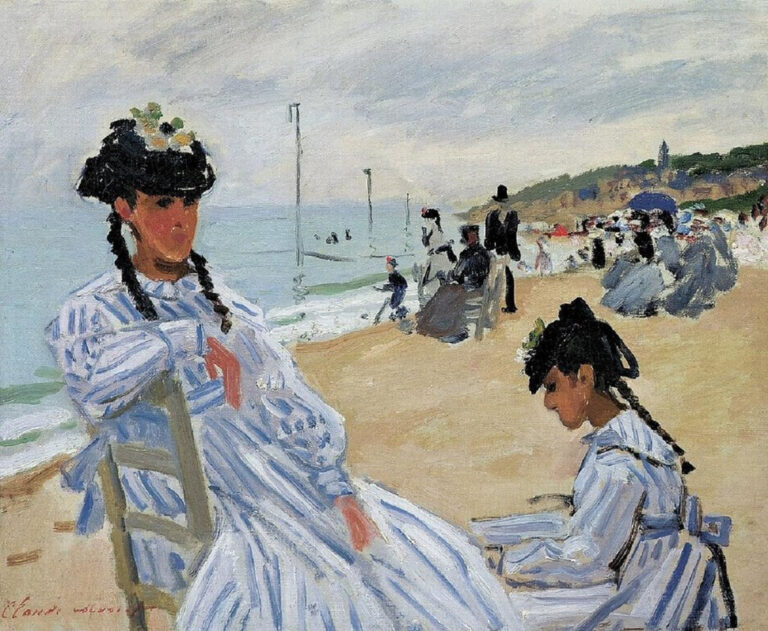 Sur la plage de Trouville – Claude Monet Claude Monet