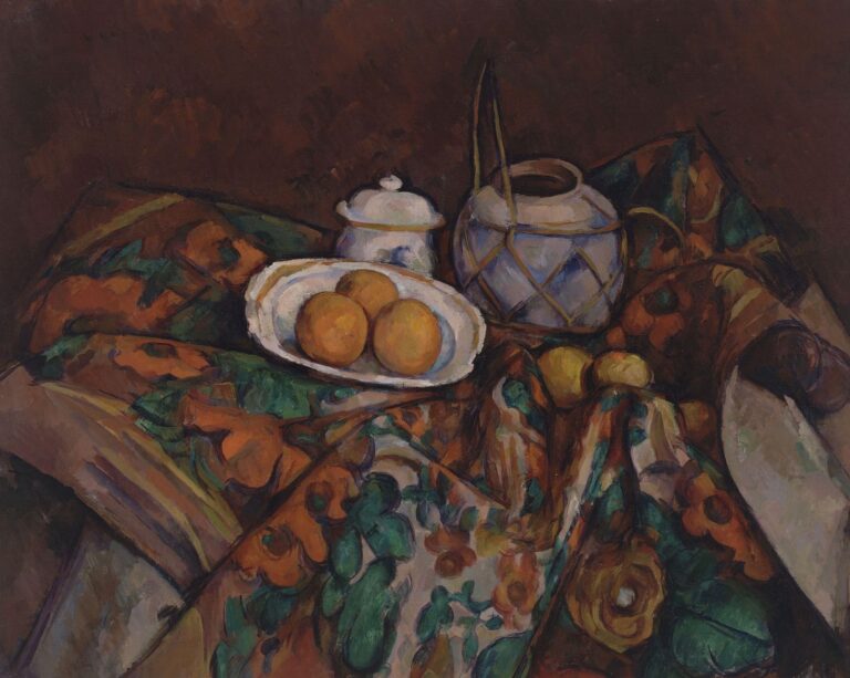 Nature morte avec pot de gingembre, sucrier et oranges – Paul Cézanne Paul Cézanne