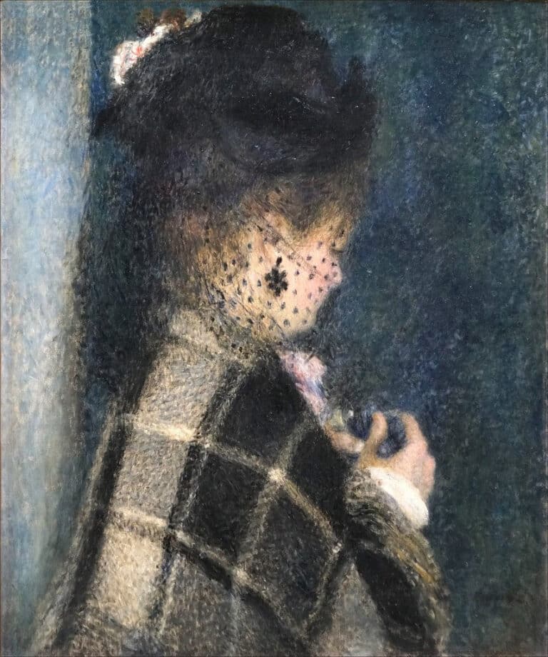 Jeune femme avec un voile – Pierre-Auguste Renoir Pierre-Auguste Renoir