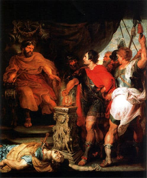 Mucius Scaevola before Lars Porsenna – Peter Paul Rubens Peter Paul Rubens