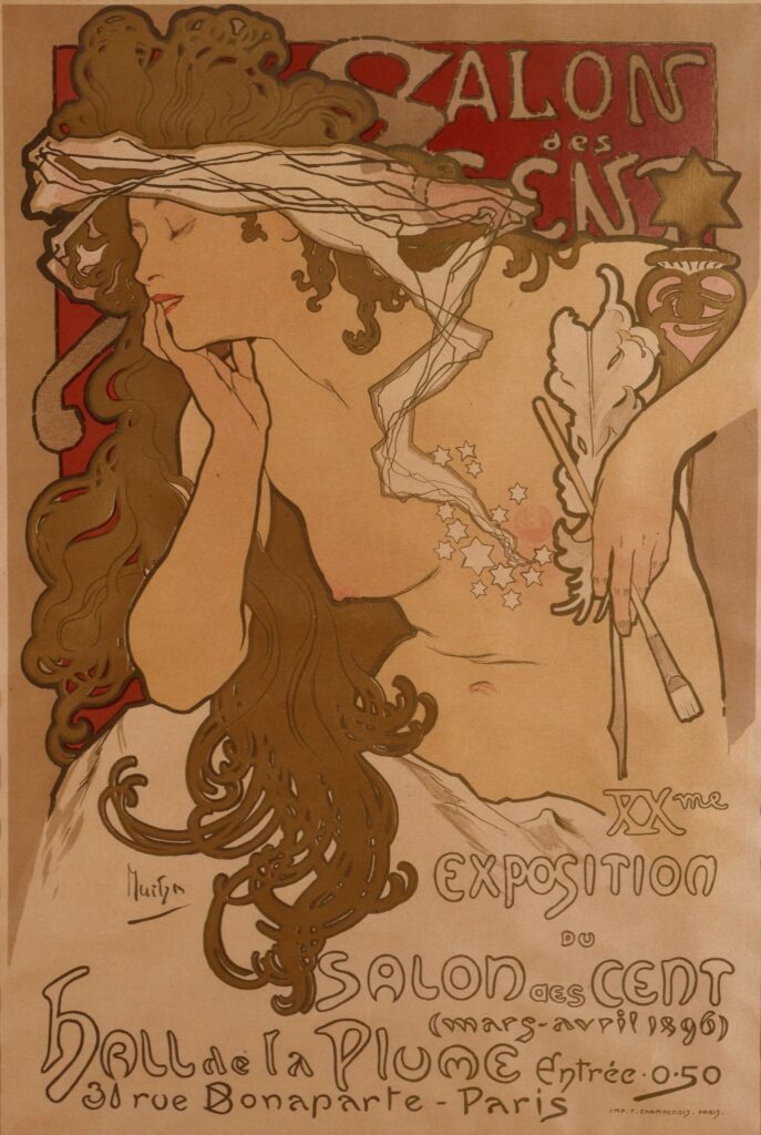 Affiche salon des cents – Mucha Alphonse Mucha