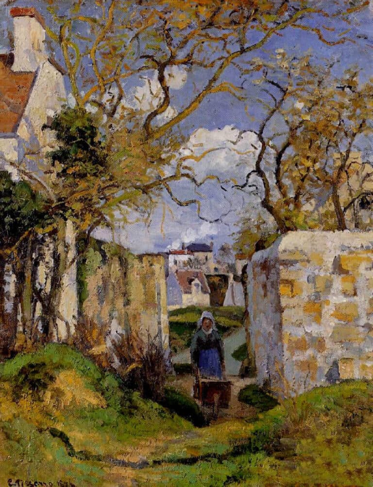 Paysanne avec une brouette – Camille Pissarro Camille Pissarro