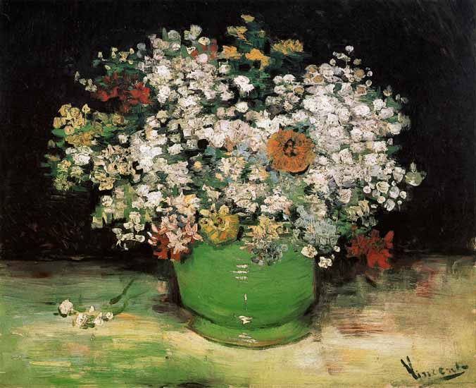 Vase avec des fleurs de champ – Van Gogh Vincent Van Gogh