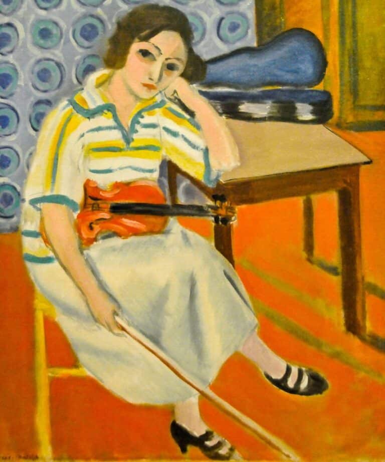 Femme avec un violon 1921 – Matisse Henri Matisse