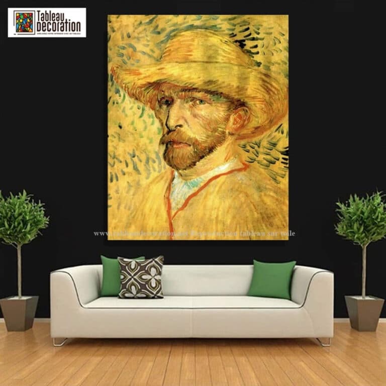 Autoportrait au chapeau de paille – Van Gogh Autoportraits de Vincent van Gogh 3