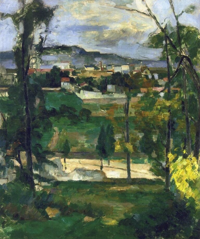 Paysage de village en Ile de France – Paul Cézanne Paul Cézanne