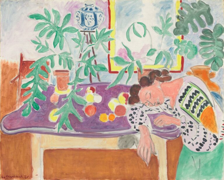 Nature morte avec une femme endormie – Matisse Henri Matisse