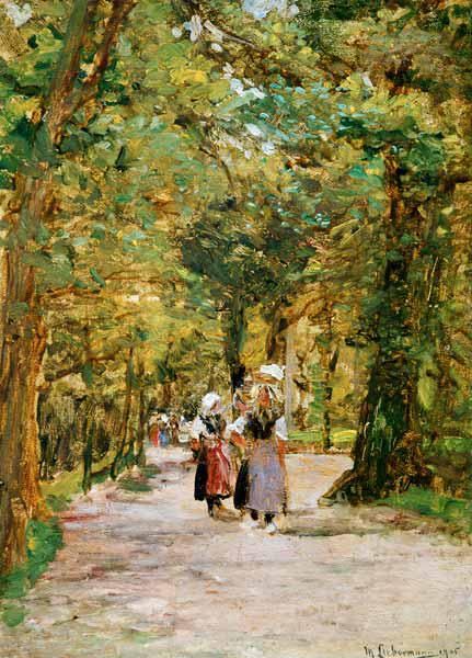 Lavandières dans la forêt – Max Liebermann Max Liebermann