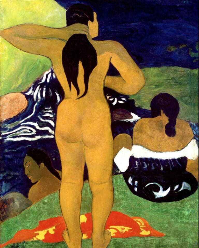 Tahiti gouttières baignant – Paul Gauguin Paul Gauguin