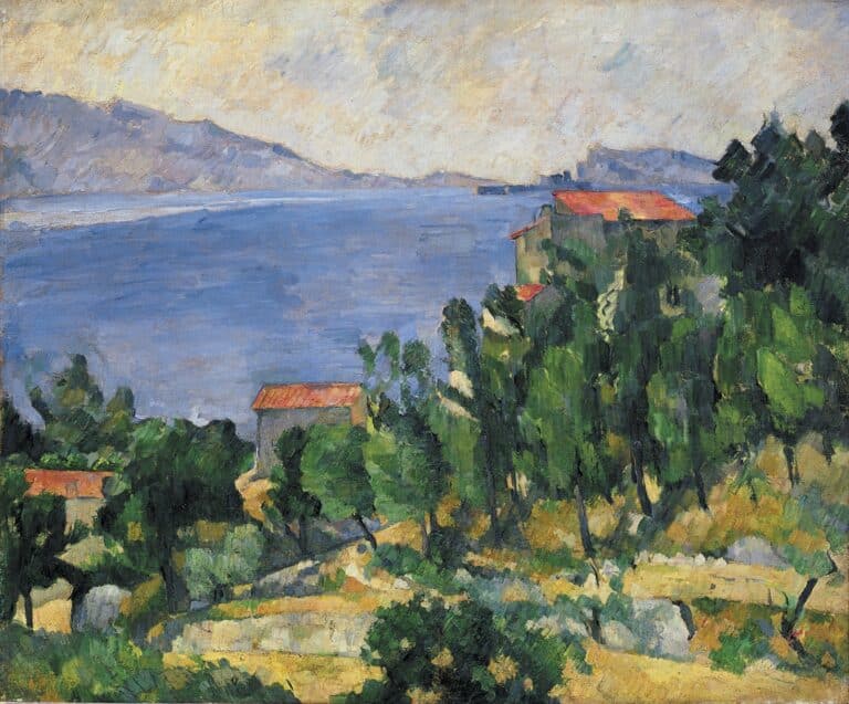 Vue du Mont Marseilleveyre et de l’île de Maire, c.1882 – Paul Cézanne Paul Cézanne