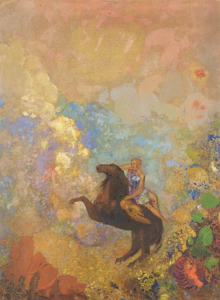 Muse sur Pégase – Odilon redon Odilon Redon