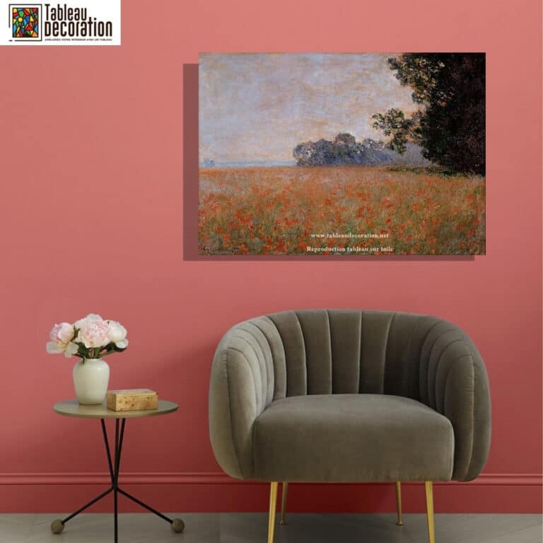 Champ d’avoine aux coquelicots – Tableau Monet Claude Monet 4