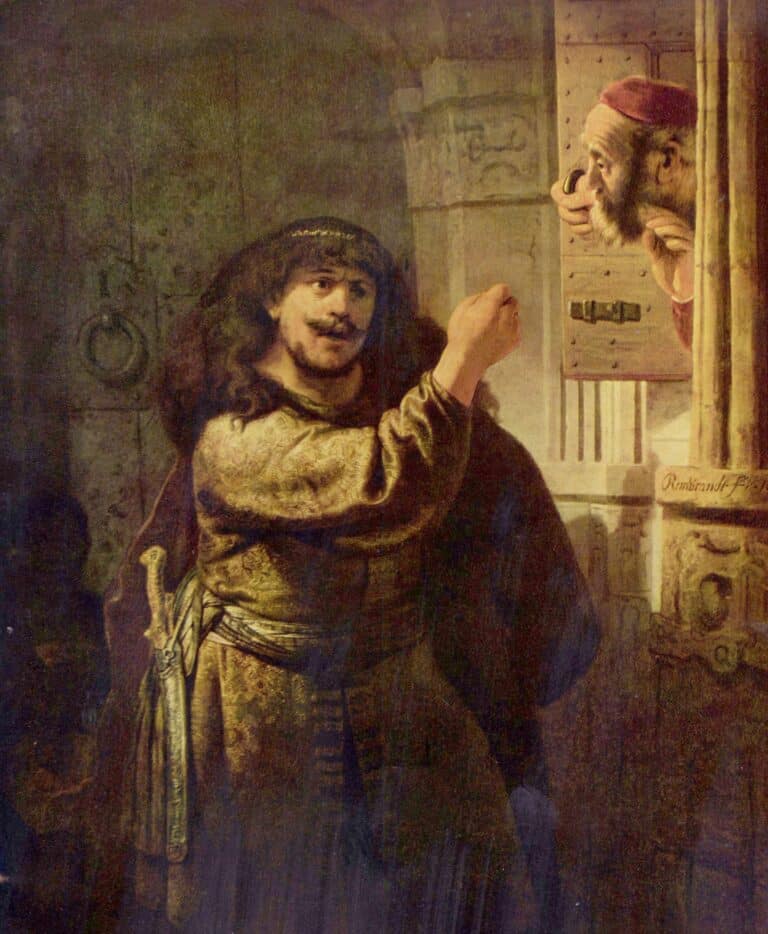 Menace de Samson à son beau-père – Rembrandt van Rijn Rembrandt van Rijn