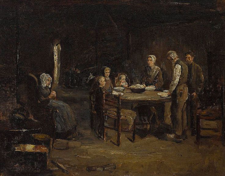 La prière de table – Max Liebermann Max Liebermann