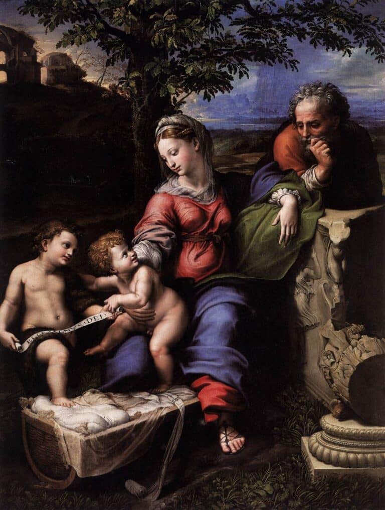 La Sainte Famille du Chêne – Raphaël (peintre) Raffaello Sanzio