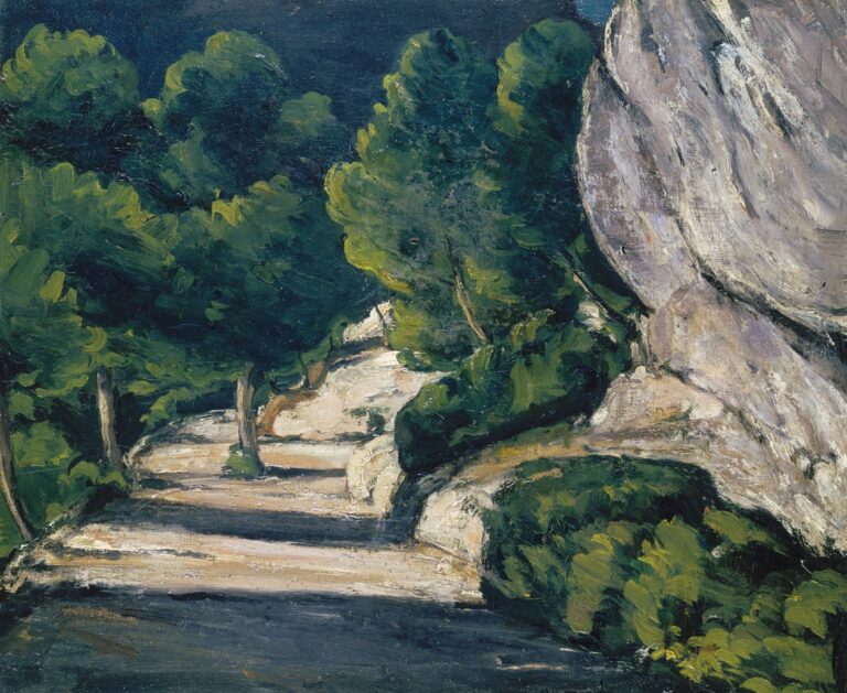 Paysage. Route avec arbres dans les montagnes Rocheuses – Paul Cézanne Paul Cézanne