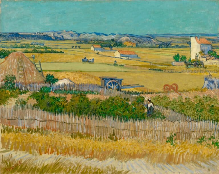 La Moisson – La Plaine de la Crau – Van Gogh Tableaux Populaires