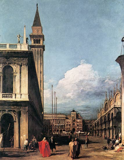 La Piazzetta contre le Torre dell`Orologio – Giovanni Antonio Canal Giovanni Antonio Canal